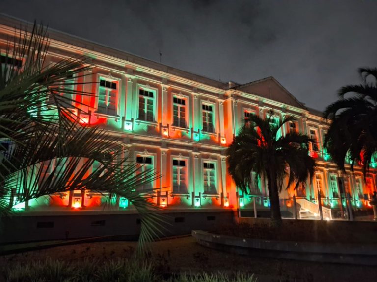 Show de luzes no Colégio Rosa