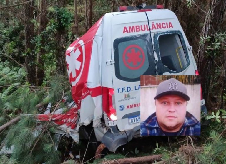 Motorista da Saúde de Lages morre em grave acidente na BR-282