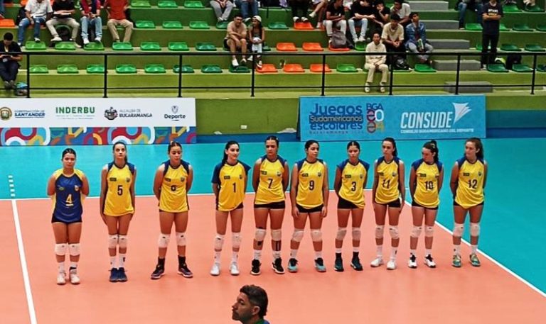 Vôlei de Lages nos Jogos Escolares na Colombia