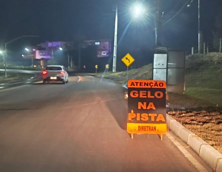 Alerta para gelo em vias urbanas de Lages