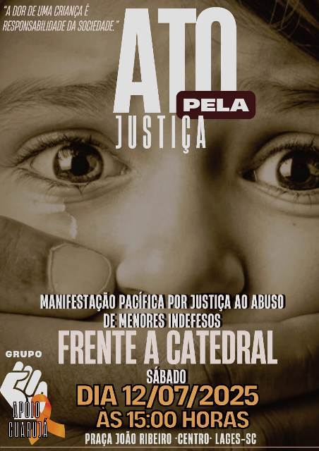 Sociedade promove ATO POR JUSTIÇA