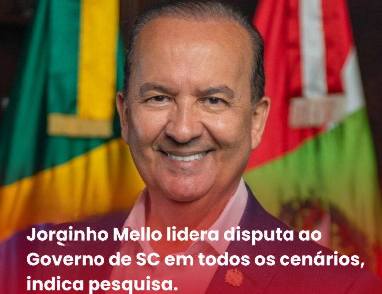 Jorginho lidera corrida ao governo de SC em todos os cenários, aponta pesquisa Real Big Data/Record