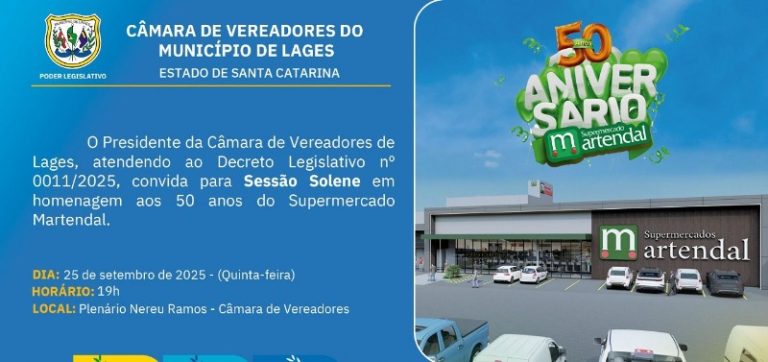 Homenagem pelos 50 anos do Martendal