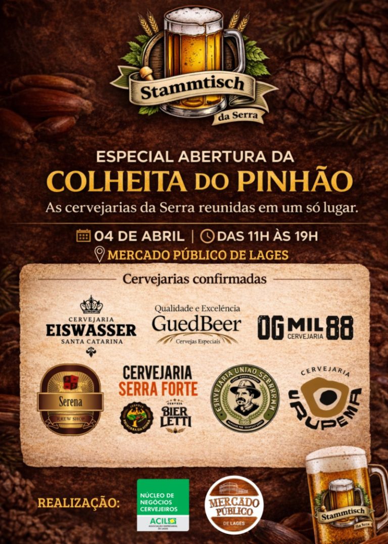Stammtisch da Serra na abertura da Colheita do Pinhão em Lages