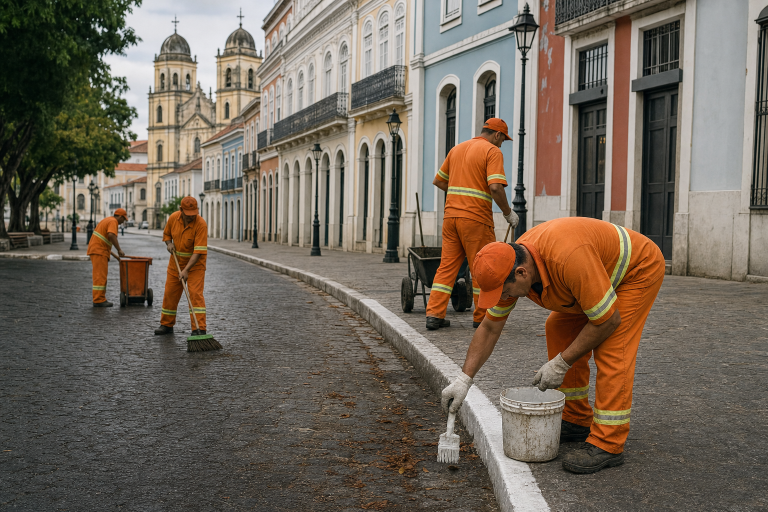 Prefeitura de Lages intensifica mutirão de limpeza, pintura e revitalização de espaços públicos para receber moradores e turistas durante a 36ª Festa Nacional do Pinhão entre 22 de maio e 7 de junho