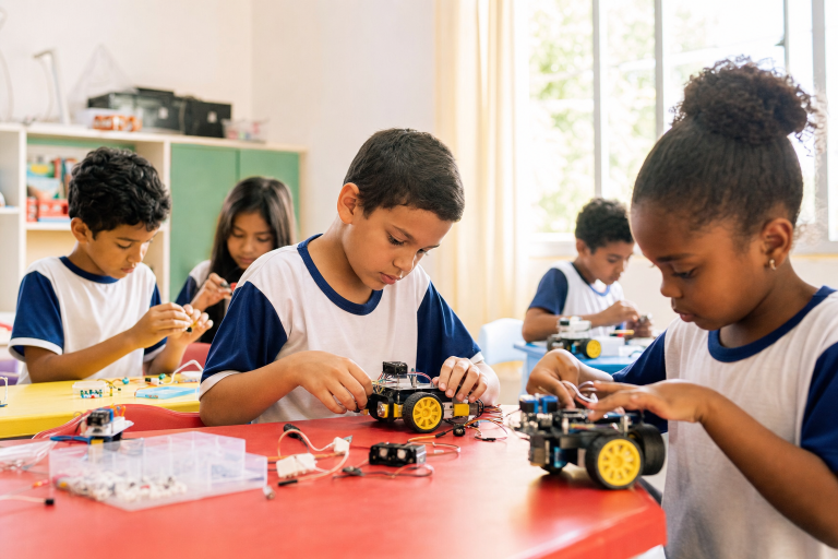 Convênio leva robótica e ensino maker para 22 escolas da rede municipal de Lages