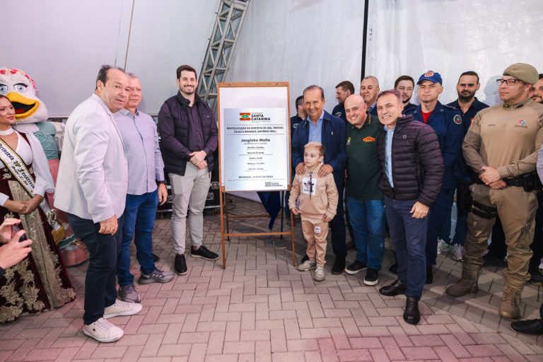 Governo do Estado inaugura revitalização da SC-486 e autoriza aumento de velocidade em trecho da rodovia durante abertura da Fenajeep em Brusque